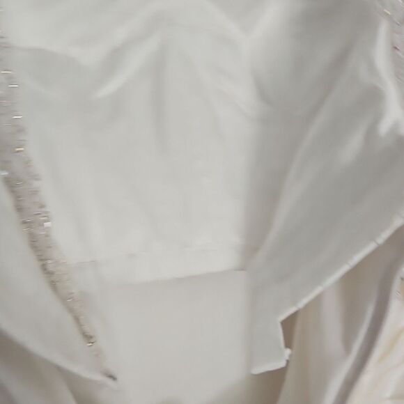 Piccione Ivory Strapless Wedding Gown with Embellished Bodice - Picture 8 of 13